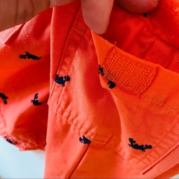 CARTER'S Nautical Crab Orange Romper - Picture 5 of 11